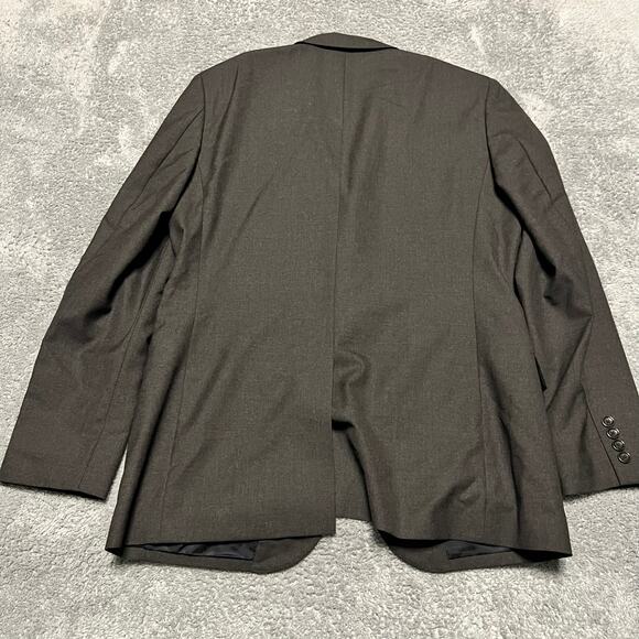 J CREW Ludlow Loro Piana Blazer Mens 40R Super 120s Wool Black 2 Button Gray - Picture 3 of 11